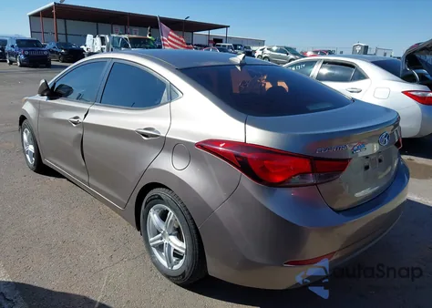 2015 Hyundai Elantra Se from USA, damaged, VIN 5NPDH4AE5FH566324